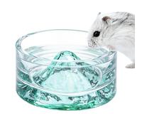 Hamster Water Feeding Dish 45ml Clear Glass Pet Food Container