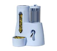 Hamster Water & Food Bowl Combo 3oz/100mL - Leak-Proof Dual Chamber Dispenser Spout, Weighted with Steel B Chew-Proof