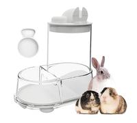 Hamster Water Tray | Automatic Food Dispenser for Chinchilla - Clear Detachable Drinking Bowl & Container, Large Capacity for Gerboises Hedgehogs Pigeons Parakeets