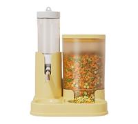 Hamster Waterer and Feeder - Automatic Hamster Water Bottle with Food Feeder Bowl,Detachable Small Animal Drinking Waterer with Food Feeding Bowl for Hedgehog Pet Gerbils Dwarf