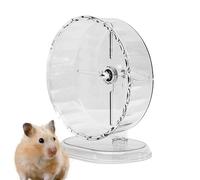 Hamster Wheel - 24x8.5cm Transparent Pet Spinner, Small Animal Exercise Wheel, Smooth Quiet Rotation With Sturdy PET Material and Stable Design | Indoor Running Accessory for Hedgehogs Sugar Gliders