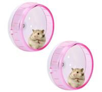 Hamster Wheel, 2Pcs Super Silent Hamster Exercise Wheels Quiet Spinner Reusable Plastic Small Animal Running Roller for Small Pets