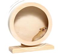 Hamster Wheel 6 Inch Waterproof Moistureproof Stable Wooden Silent Hamster Wheel for Dwarf Hamsters, Gerbil Rat, Small Animals
