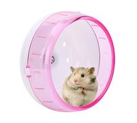 Hamster Wheel Plastic Super Silent Hamster Exercise Wheel Roller Wheel Toy for Small Pets Gerbils Guinea Pig Mice Chinchilla (Pink)