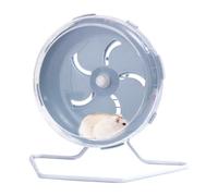 Hamster Wheel, Quiet Balance Bike Toy, Transparent, Plastic Hamster Wheel for Totoro Mouse, Squirrel, Chinchillas, Small Animal, Pet (Blue)