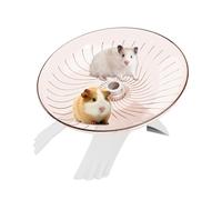 Hamster Wheel, Silent Clear Design Flying Saucer Running Spinner, Exercise and Stress Release Toy for Small Pets, Ideal for Hamsters, Hedgehogs, Mice, and Gerbils, Promotes Physical Activity, Mental