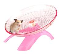 Hamster Wheel, Silent Flying Saucer Hedgehog Wheel, Non Slip Chinchilla, Easy to Clean Plastic Hamster Toys for Gerbil Rat Mouse Hedgehog Small Animals