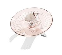 Hamster Wheel - Silent Hamster Wheel | Flying Saucer Running | Clear Design Flying Saucer Running Spinner for Small Pets Hedgehog Mice Gerbils Release Stress | Non Slip Run Silent