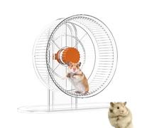 Hamster Wheel - Silent Small Pet, Adjustable Exercise | Chinchilla Cage Spinner, Smooth Rolling Design, Quiet Fun Activity Device Ideal For Syrian Dwarf Roborovski Animals Running Safely Indoors