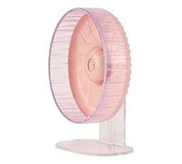 Hamster Wheel - Spinner for Nighttime Activity | Height-Adjustable Stand with Transparent Running Path & Bearing System for Gerbils, Mice, Hedgehogs and Sugar Gliders