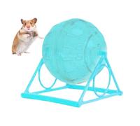 Hamster Wheel with Stand - Detachable Gerbil Running Ball | Chinchilla Ball | Cage Accessories | Small Pets to Reduce Boredom Increase Activity Playing