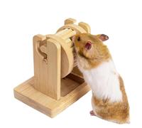 Hamster Wheel - Wooden Interactive Feeder Running Wheels