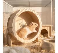 Hamster Wheel Wooden15cm Silent Hamster Exercise Wheel Exercise Accessories Pet Supplies for Syrian Hamsters, Gerbils, Rat, Mice, Dwarf, Small Chinchilla