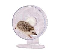 Hamster Wheels - Adjustable Height Silent Rotary Habitat Accessories - Quiet Hamster Wheel - for Mice Gerbil Mouse Enrichment Sugar Glider Hedgehog Ferret Bunny Pet Animal