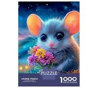 Hamster Wonderland 1000 Pcs 3-Layer Cardboard Mouse in Nebula Classic Puzzle, Ultra Hard for Adults, Stress Relief, Wall Decor & Family Game Night Gift 52x38cm/1000pcs