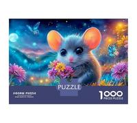 Hamster Wonderland 1000 Pieces Jigsaw Puzzles Engaging Home Decoration Colorful Fantasy Mouse Jigsaw Puzzle Unique Puzzle Gift for Adults & Families 70x50cm/1000pcs