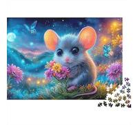 Hamster Wonderland Puzzles 1000 Pieces for Adults Jigsaw Starry Mouse 1000 Piece Puzzle Classic Educational Games Beautiful Decoration Puzzle Colourful Puzzle Game Gifts for Me