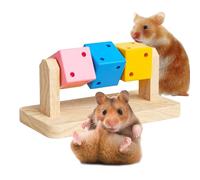 Hamster Wood Blocks - Small Animal Chew Toys Wood Sticks Teeth Molar Care, Natural Boredom Breakers | Enrichment Accessories for Hamsters Rabbits Guinea Pigs Chinchillas Gerbils Rats Cage Play Toys