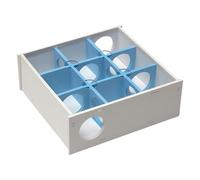 Hamster Wood Maze, 9 Chamber Maze Tunnel, Hamster Toys, Spacious Multi-Room Hideouts Tunnel Toys for Hamsters, Small Breeds