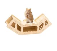 Hamster Wood Tunnel Wooden Hollow Exercise Toy