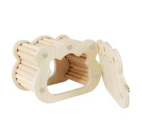 Hamster Wooden House, Cute Cloud Shapes, Cosy Hamster , Wooden Hamster , Small Pet House Habitats Interior for Gerbil Mice Small Animals