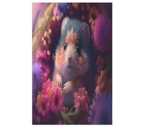 Hamster Wooden Jigsaw Puzzles for Adults 1000 Pieces Jigsaw Puzzle For Kids Age 12 Educational Game Toys (78×53cm)