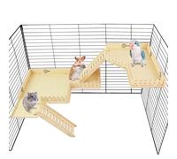 Hamster Wooden Platform,Chinchilla Cage Accessories,Hamster Ladder,Wooden Platform Jumping Board Climbing Ladder for Small Animal & Chinchilla, Guinea Pig, Hamster, Rat Cage