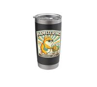 Hamstering Through Life Hamster Humor Hamster Graphic Stainless Steel Insulated Tumbler