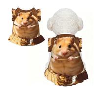Hamsters are funny XL Pet Apparel for Small Dogs-Cute Summer Outfit for Puppy, Soft Breathable Pet Clothes for Cat
