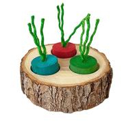 Hamsters Foraging Feeder Wood Puzzle Game Feeding Board For Rabbits Hamster Pigs Treats Dispenser Pet Supply Interaction Pet Treats Feeder