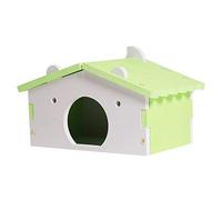 Hamster's Home Hamster House Cages for Mouse Funny Nest Villa Colorful Bed(Green)