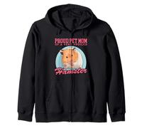 Hamsters Owner | Pet Mom Of A Spoiled Hamster Zip Hoodie