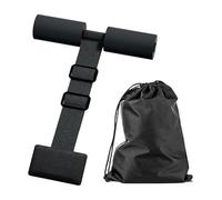 Hamstring Curl Strap, Adjustable Sit Up Trainer, Portable Leg Stretcher Belt, Foam Pad, Strong Nylon Webbing, Compact Fitness Tool, Easy Setup System, Perfect for Squats, Abs, Home Gym