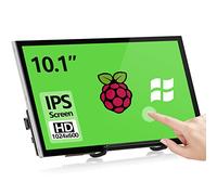 HAMTYSAN Raspberry Pi Touch Screen 10.1 Inch Small Portable HDMI 1024x600 with Stand IPS Screen for Raspberry Pi 400/4/3/2/Zero/B/B+ Jetson Nano Win11/10/8/7