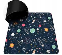 HAMUR HOME Nursery Rug Area Rug Baby Play Mat Non-slip Foldable Crawling Mat - Children Baby Kids Rug 150 X 150 Cm For Children's Rooms Playrooms - Washing Machines Washable Children's Mat (Space)