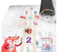 HAMUR HOME Nursery Rug, NON TOXIC Play Mats for Kids 160 x 200cm Non-Slip Foldable Crawling Mats for the Floor, Hopscotch Rug Playmat for Children's Rooms Playrooms - Machine Washable