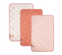 Hamur Home Portable Changing Mat, Waterproof, 40 x 70 cm, Set of 3, Reusable Baby Changing Mat, Machine Washable, for On the Go Nappy Clutch (Elephant)