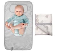 HAMUR HOME Portable Diaper Changing Pad, 27.5 x 15.8" Waterproof Foldable Baby Changing Mat, Travel Diaper Change Mat, Lightweight Toddler Changing Pads for Baby, Baby Changer, for Outdoor (Leaves)