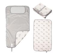 HAMUR HOME Premium Foldable Changing Mat Waterproof 40 x 70cm Non-Toxic Reusable Baby Changing Mat Travel, Toddler Diaper Changing Mats, Machine Washable (Leaves)