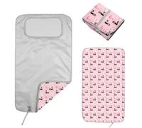 HAMUR HOME Premium Foldable Changing Mat Waterproof 40 x 70cm Reusable Baby Changing Mat Travel, Toddler Diaper Changing Mats, Machine Washable (Swan)