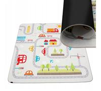 HAMUR HOME Road Rug, NON TOXIC Play Mats for Kids 150 x 150cm Non-Slip Foldable Crawling Mats for the Floor, Road Mat, Playmat for Toddlers for Children's Rooms Playrooms - Machine Washable