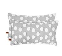 HAMUR HOME Set Of 2 Cushion Covers 30 X 50 Cm Boho Decorative Cushion Cover Sofa Pillow Cover Decorative Cushion Cover Set Cushion For Living Room Bedroom (Point, Grey)