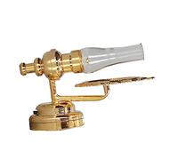 Hamwesh 1:12 Dollhouse Wall Lamp with LED Warm Light, Vintage Metal Sconce | Miniature Light for Dollhouse, Battery Operated with Button Switch, Retro Decor for Living Room, Golden Finish