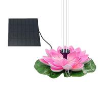 Hamwesh 1.5W Solar Fountain Water Pump for Bird Bath (Pink)