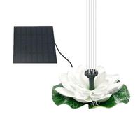 Hamwesh 1.5W Solar Fountain Water Pump for Bird Bath (White)
