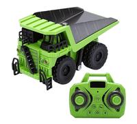 Hamwesh 1/64 RC Dump Truck Toy, Bluetooth App Control Construction Vehicle Toy, 2.4GHz Desktop Model Engineer Truck with 3 Speed Adjustment & Built in Dump for Kids & Adults (Green)