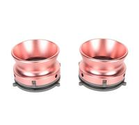 Hamwesh 1 Pair Nab Hub Adapters, 1/4 10 Inch Aluminum Opener Universal Loading Device, Reel to Reel Tape Adapter with Aluminum Alloy and ABS for Studer B67 (Pink)