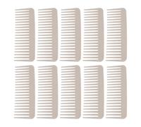 Hamwesh 10 Pack Wide Tooth Comb, Prevents Scalp Damage Less Friction Wide Tooth Detangling Comb, Wheat Straw Material with Round Teeth for All Hair Types Curly Hair Travel