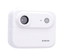 Hamwesh 1080P Action Camera, Travel Mini Body Camera for Live Streaming Cycling Skiing Hiking, Portable Cam with Flip Screen 143 Degree Wide Angle Anti Shake for Enthusiasts (White)