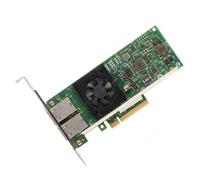 Hamwesh 10GbE Network Card, Dual RJ45 Port 10 Gigabit Ethernet Adapter with LAN ISCSI FCoE Support for Server SLES PowerEdge Compatible Models